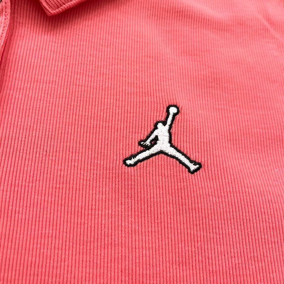 Jordan Ribbed Crop Polo Women's Large - Picture 7 of 13